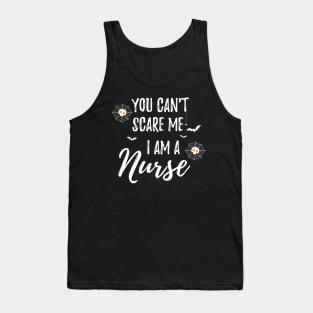 Halloween Unicorn You Can't Scare Me I Am a Nurse / Funny Nurse Fall Autumn Saying Tank Top